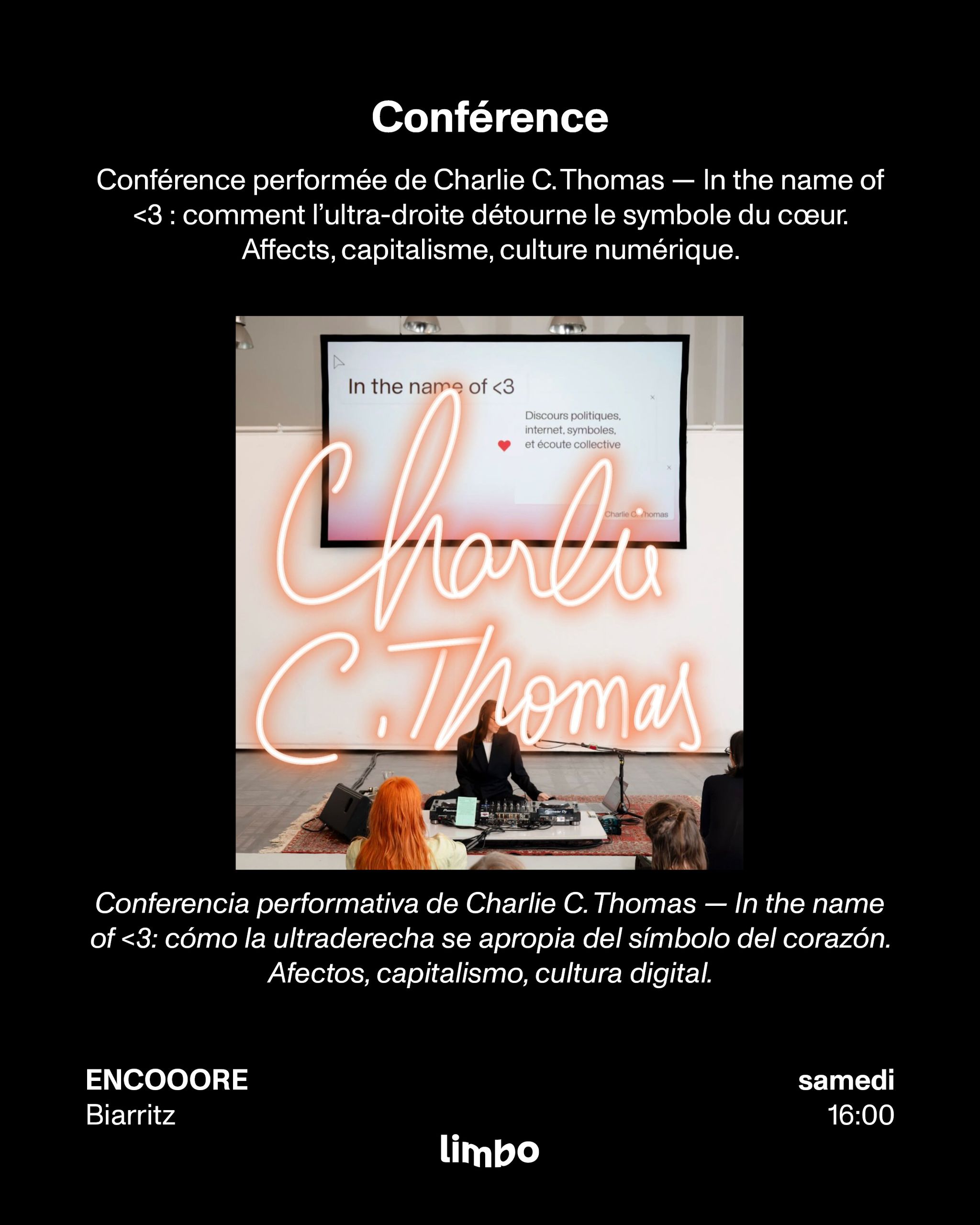 Charlie C. Thomas — In the name of <3