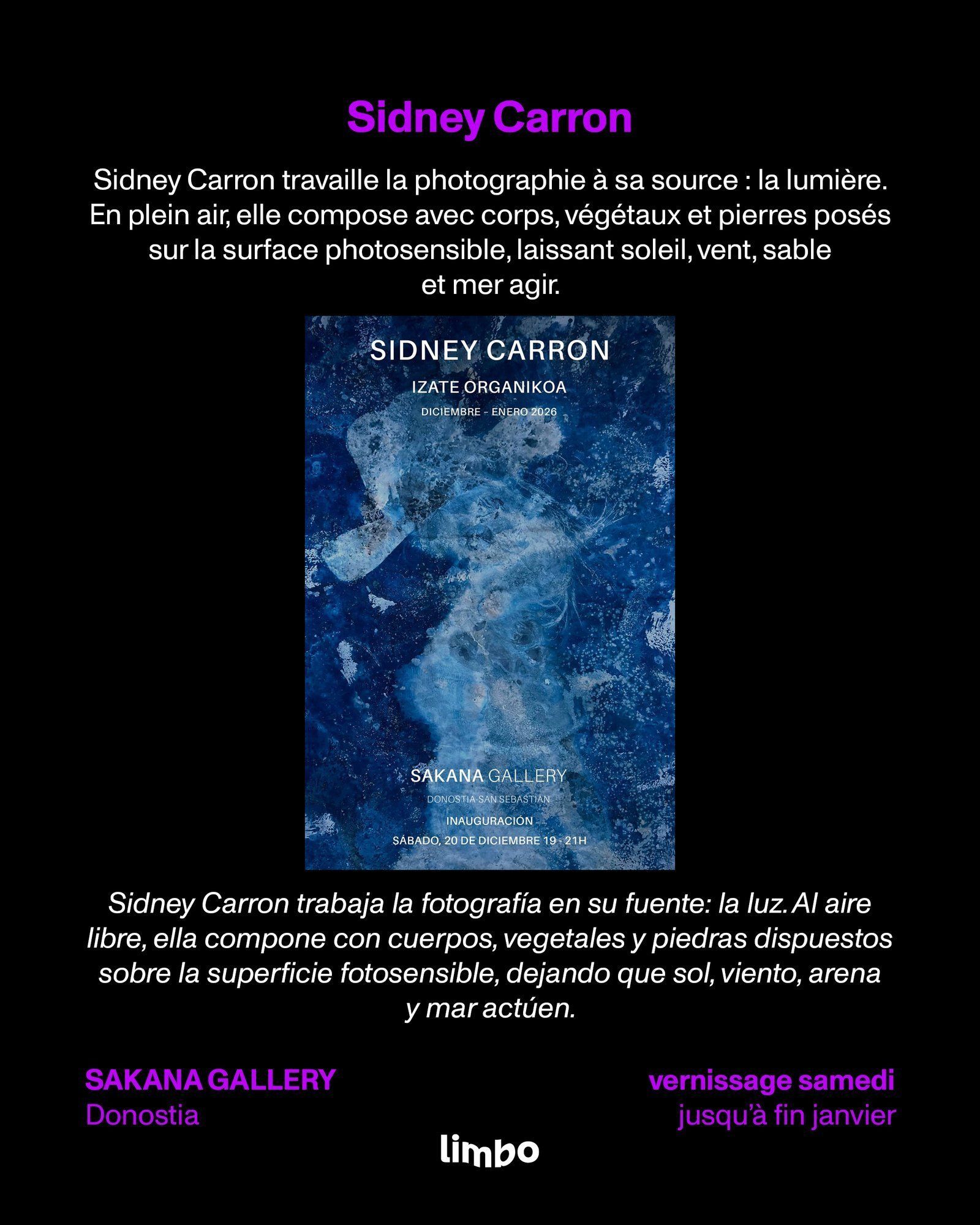 Sidney Carron — Izate Organikoa