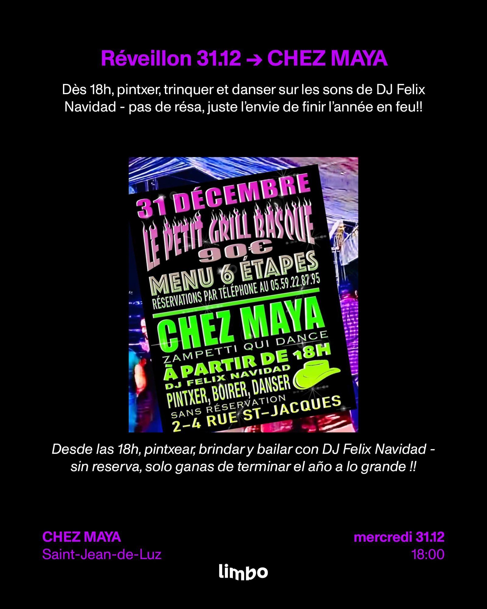 Réveillon — Chez Maya